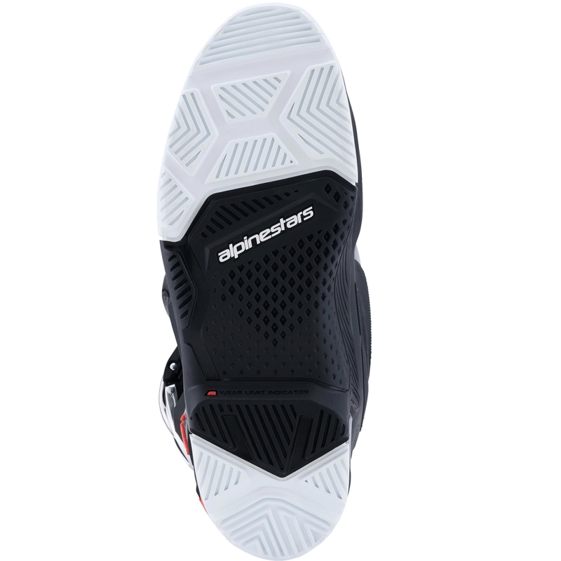 Alpinestars TECH 7 Enduro Drystar motorcykelstøvler sort-fluo rød-hvid