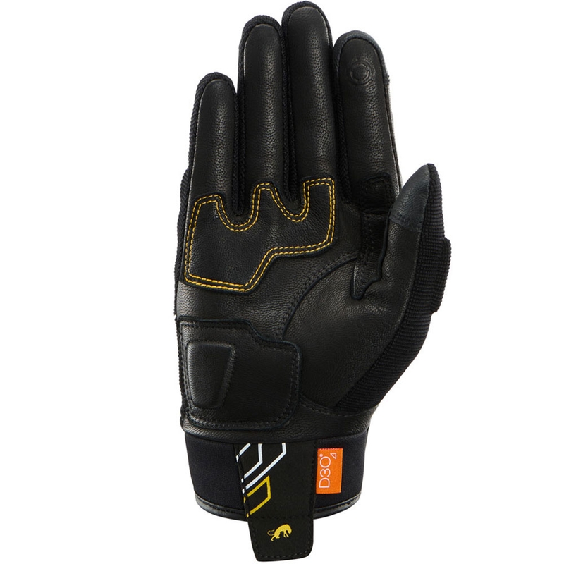 Furygan Jet Neon D3O® Evo dame motorcykelhandsker sort-guld