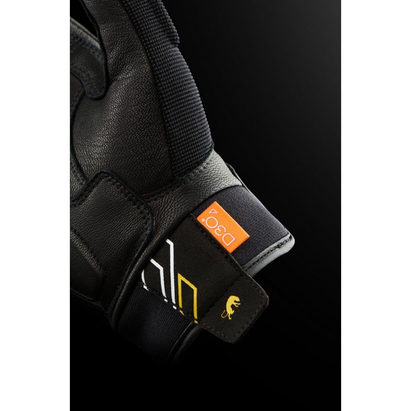 Furygan Jet Neon D3O® Evo dame motorcykelhandsker sort-guld