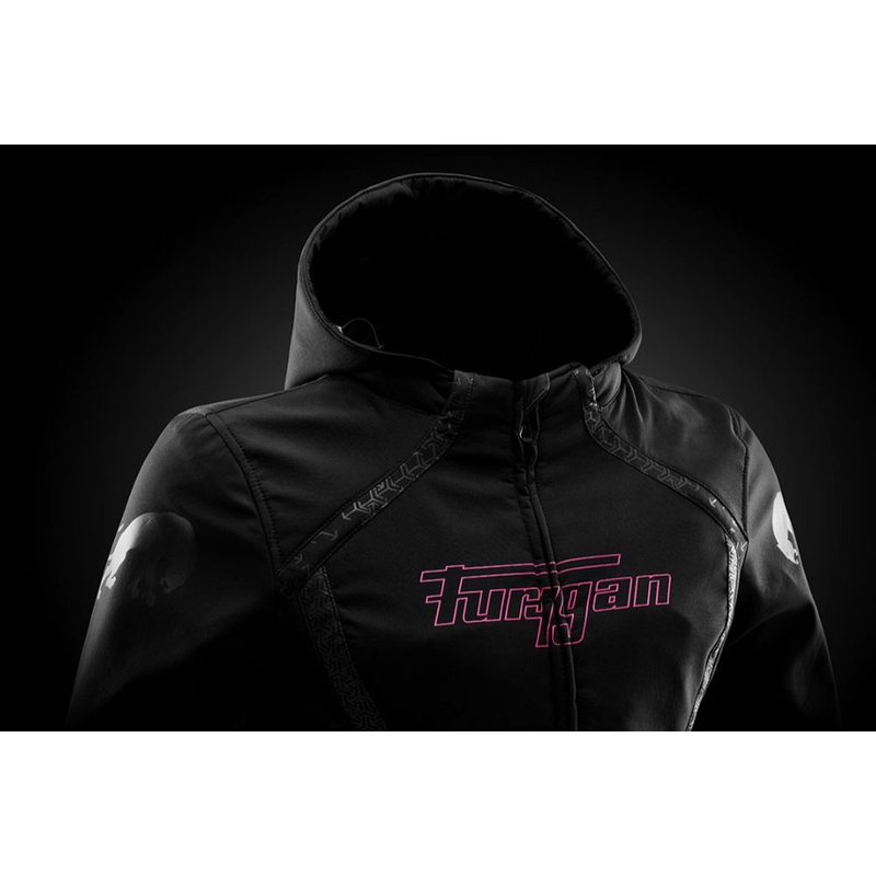 Furygan Skye dame motorcykeljakke sort-pink