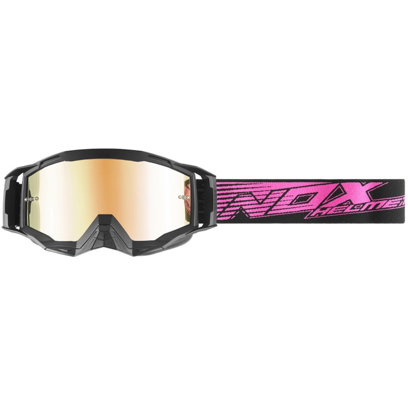 Motocross-briller NOX Spectre sort-pink