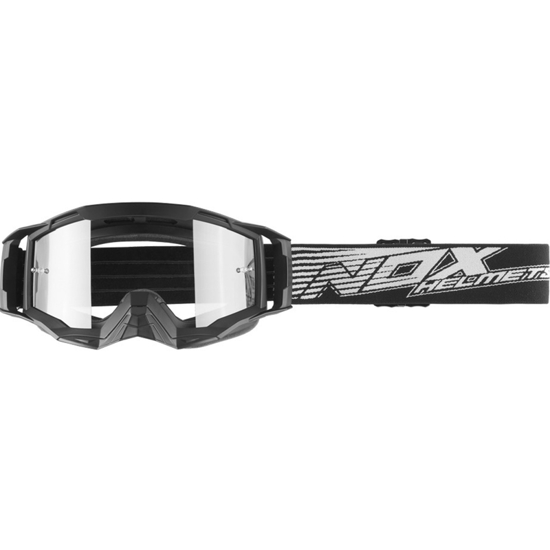 NOX Spectre motocrossbriller sort-hvid