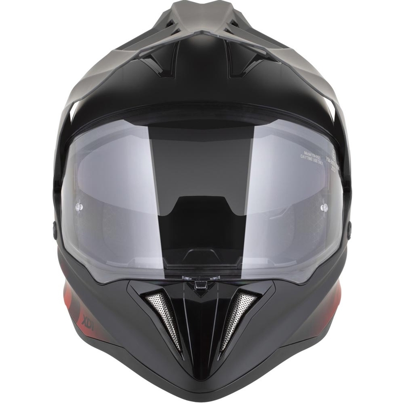 Enduro motorcykelhjelm ZED XD1 mat sort-rød