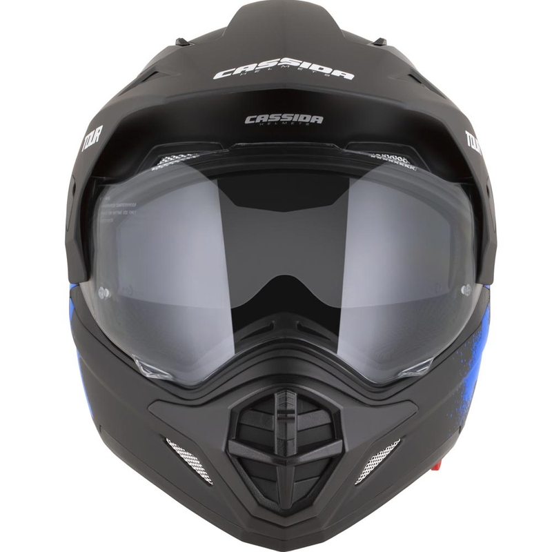Enduro motorcykelhjelm Cassida Tour 2.0 Crew mat sort-blå