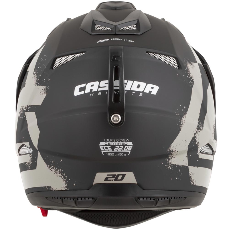 Enduro motorcykelhjelm Cassida Tour 2.0 Crew mat sort-sand