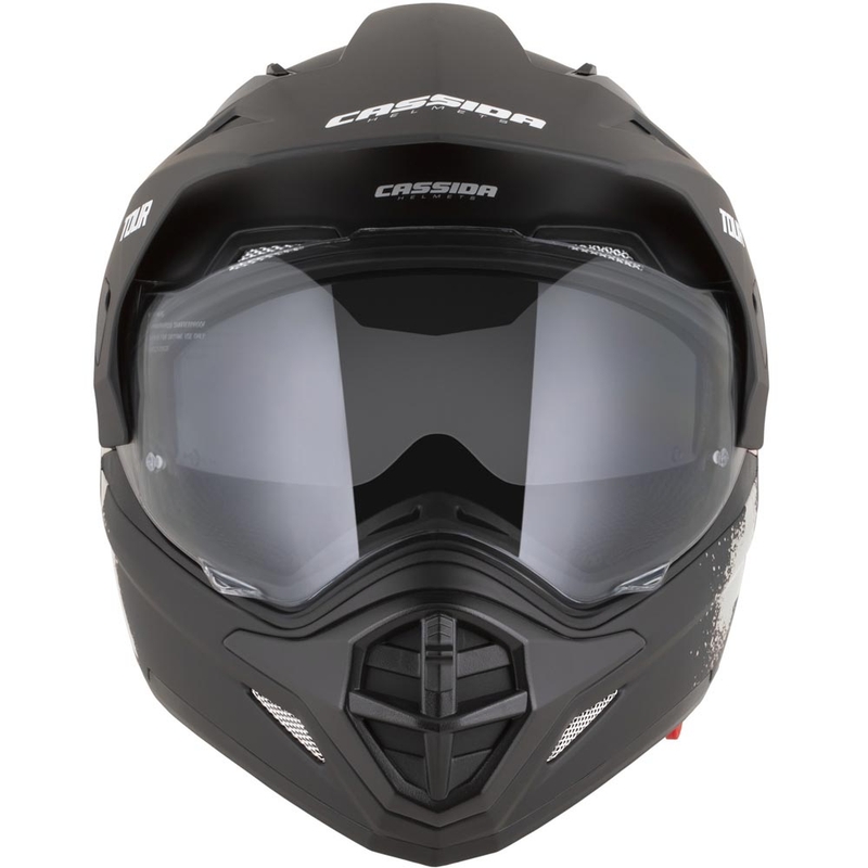 Enduro motorcykelhjelm Cassida Tour 2.0 Crew mat sort-sand