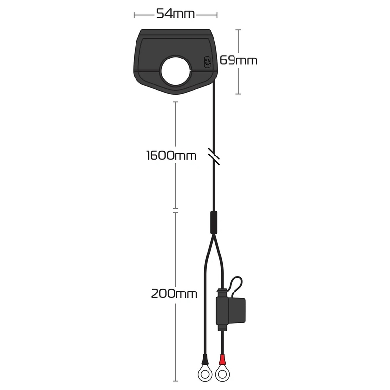 Oxford tyndt stik USB-C og USB-A sort