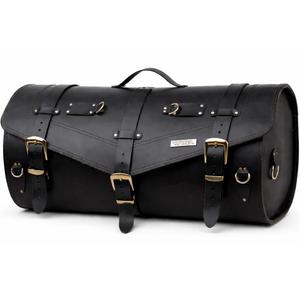 Læder motorcykeltaske med lås RSA K183 sort