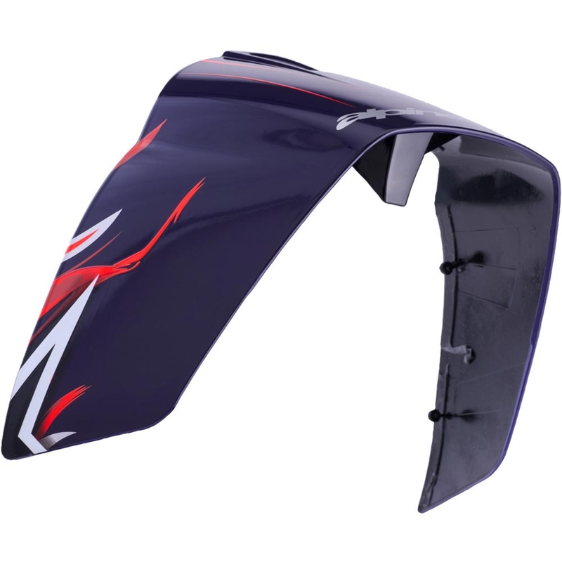 Aerodynamisk spoiler til motorcykelhjelme Alpinestars Supertech R10 FLYTE racingprofil mat blå-rød-hvid
