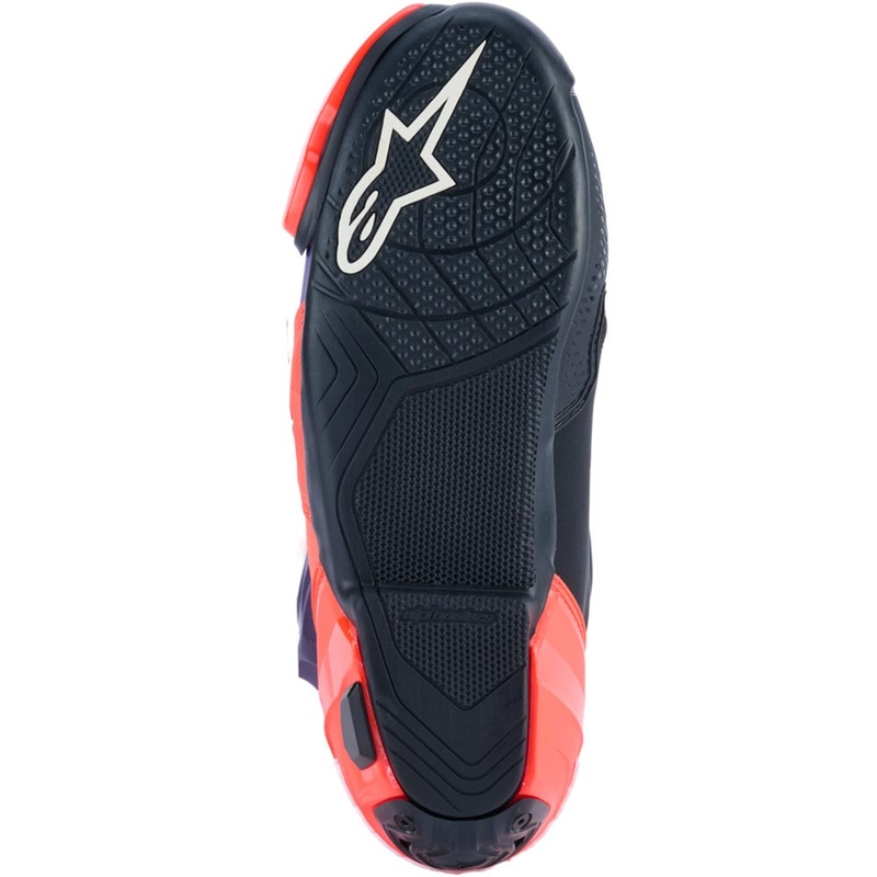 Alpinestars Supertech R Vented Flyte motorcykelstøvler limited edition Jorge Martin lilla-rød-sort