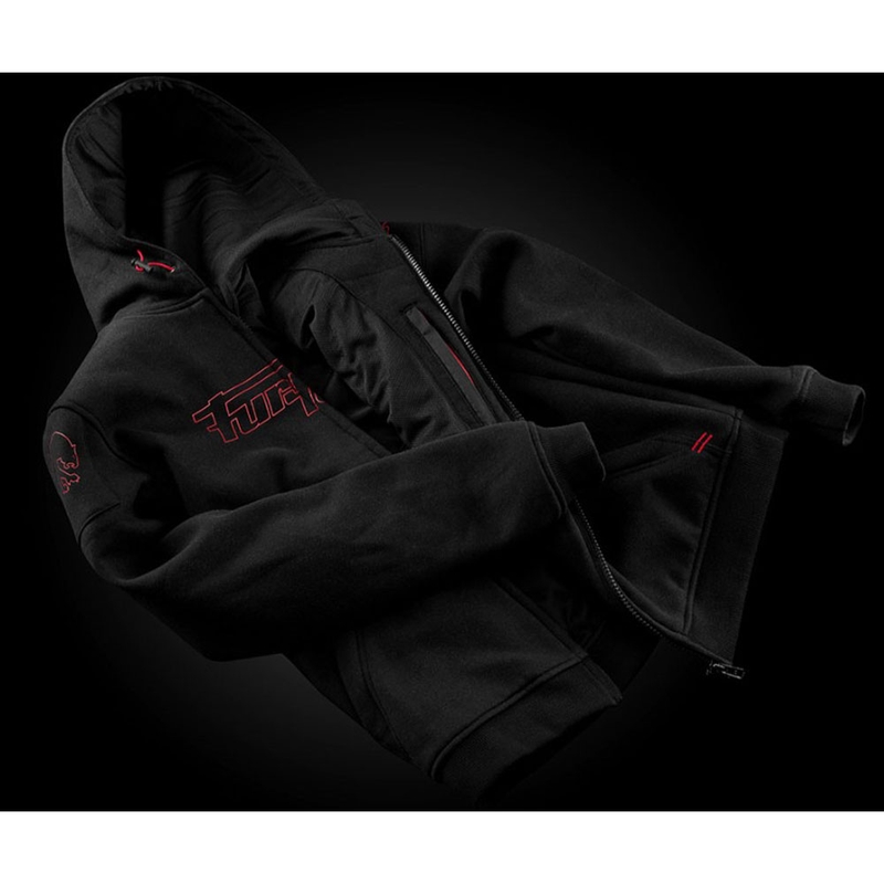 Furygan Livio X Kevlar® motorcykeljakke sort-rød