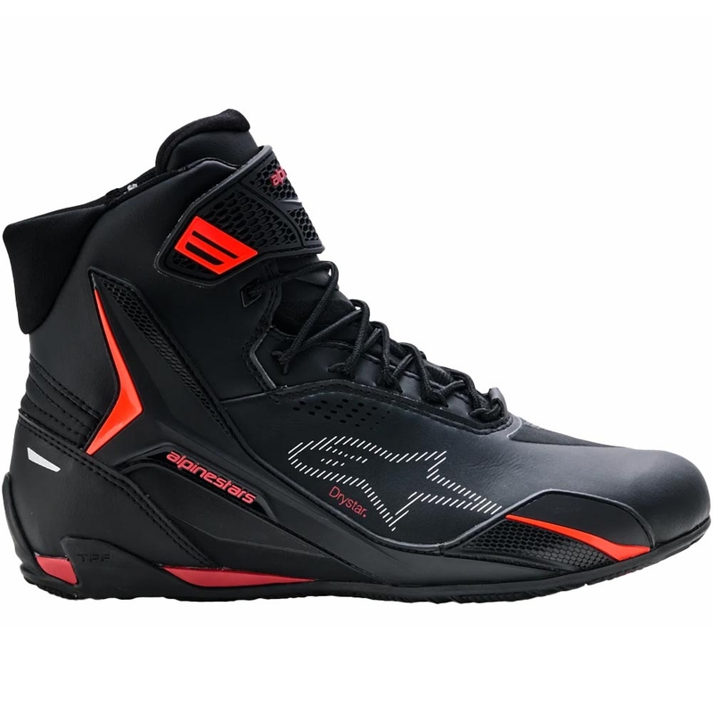 Alpinestars Faster-4 Drystar motorcykelstøvler sort-fluo rød