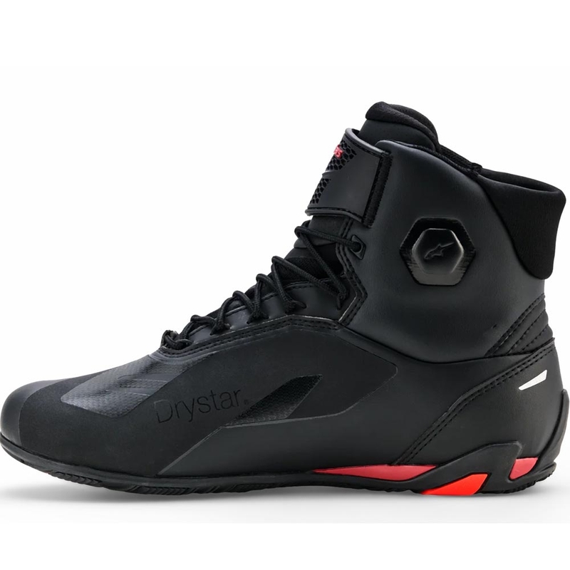 Alpinestars Faster-4 Drystar motorcykelstøvler sort-fluo rød