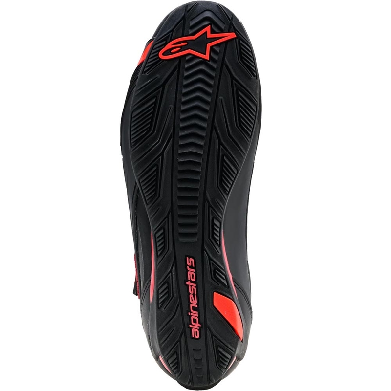 Alpinestars Faster-4 Drystar motorcykelstøvler sort-fluo rød
