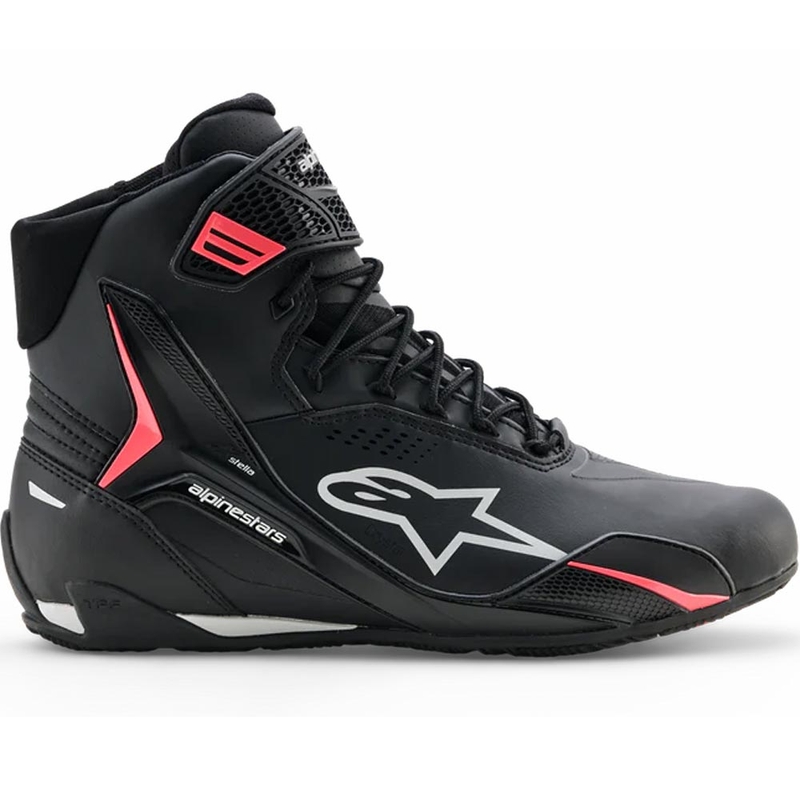 Alpinestars Stella Faster-4 Drystar dame motorcykelstøvler sort-grå-rød