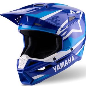 Alpinestars S-M3 YAMAHA motocross hjelm blå-hvid kollektion