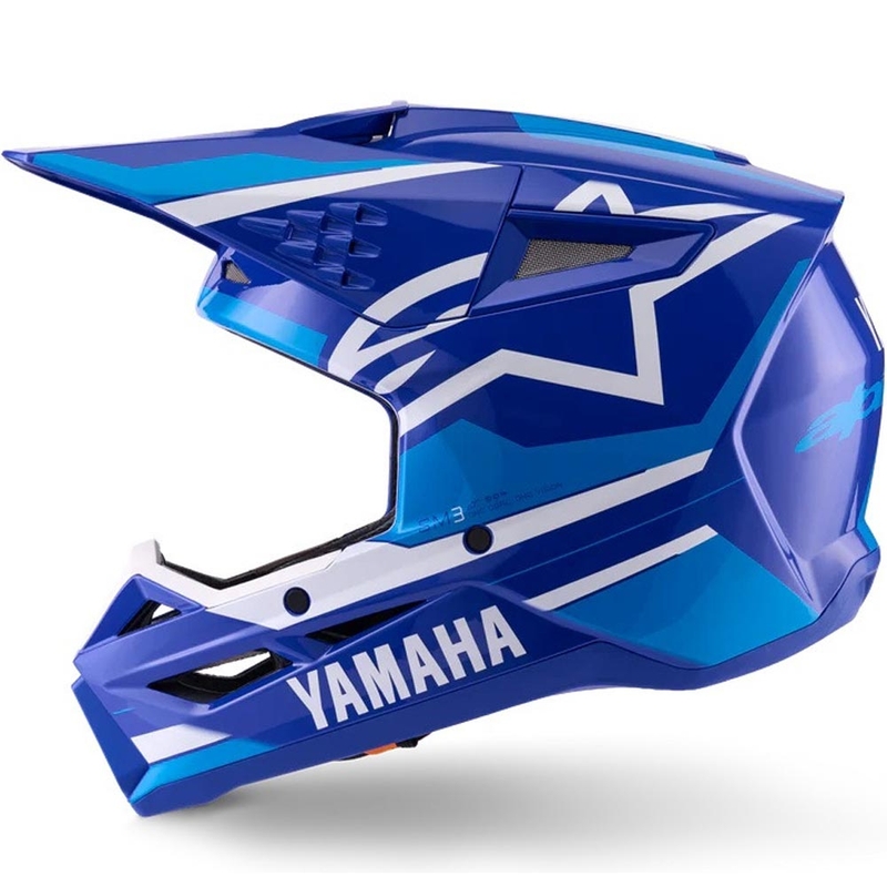 Alpinestars S-M3 YAMAHA motocross hjelm blå-hvid kollektion