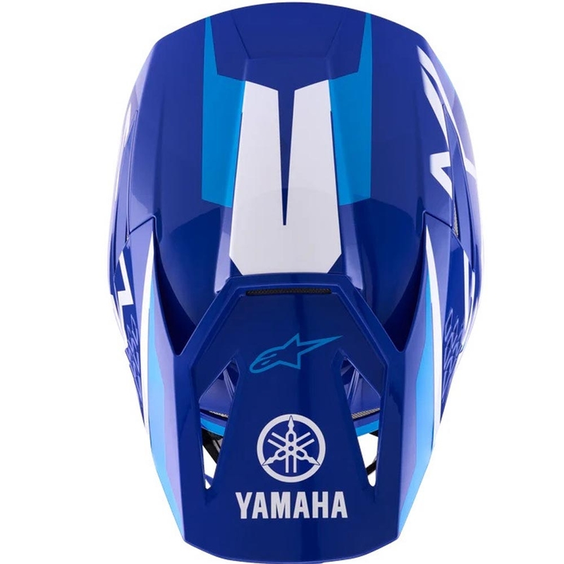 Alpinestars S-M3 YAMAHA motocross hjelm blå-hvid kollektion