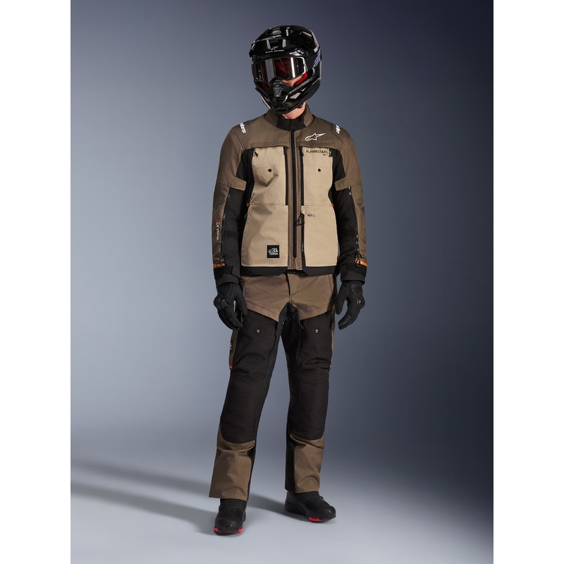 Alpinestars Cusco Drystar motorcykeljakke brun-sort