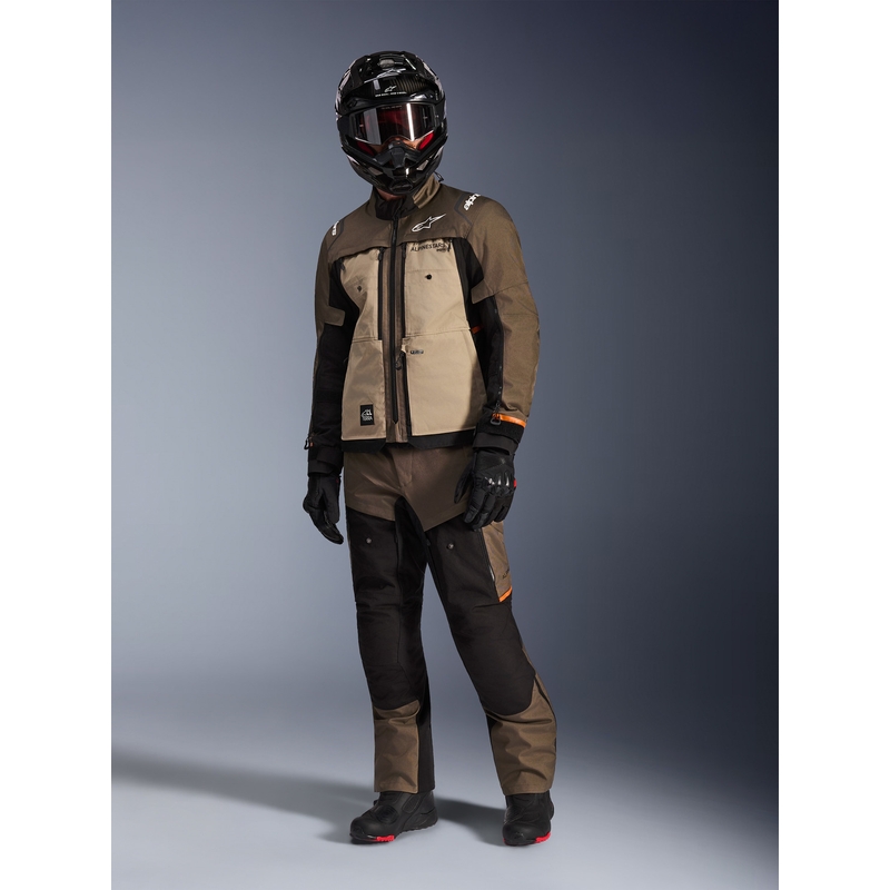 Alpinestars Cusco Drystar motorcykeljakke brun-sort