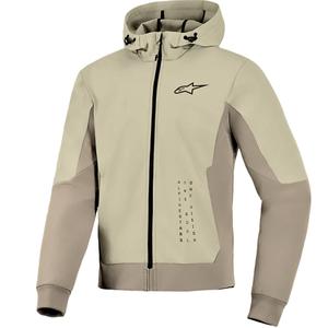 Alpinestars Radium Tech Hoodie sandbrun motorcykelsweatshirt