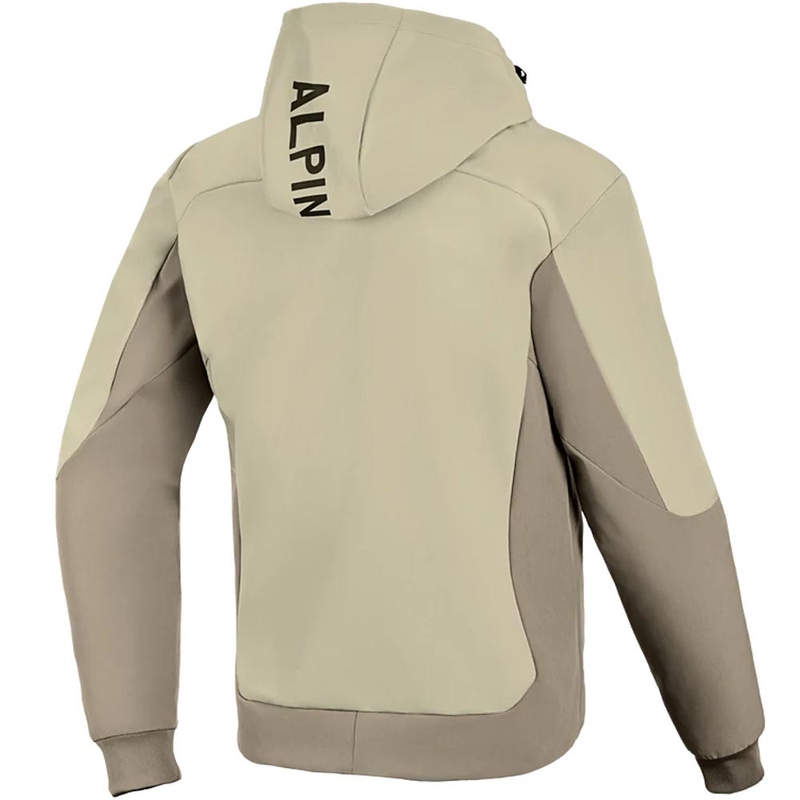 Alpinestars Radium Tech Hoodie sandbrun motorcykelsweatshirt