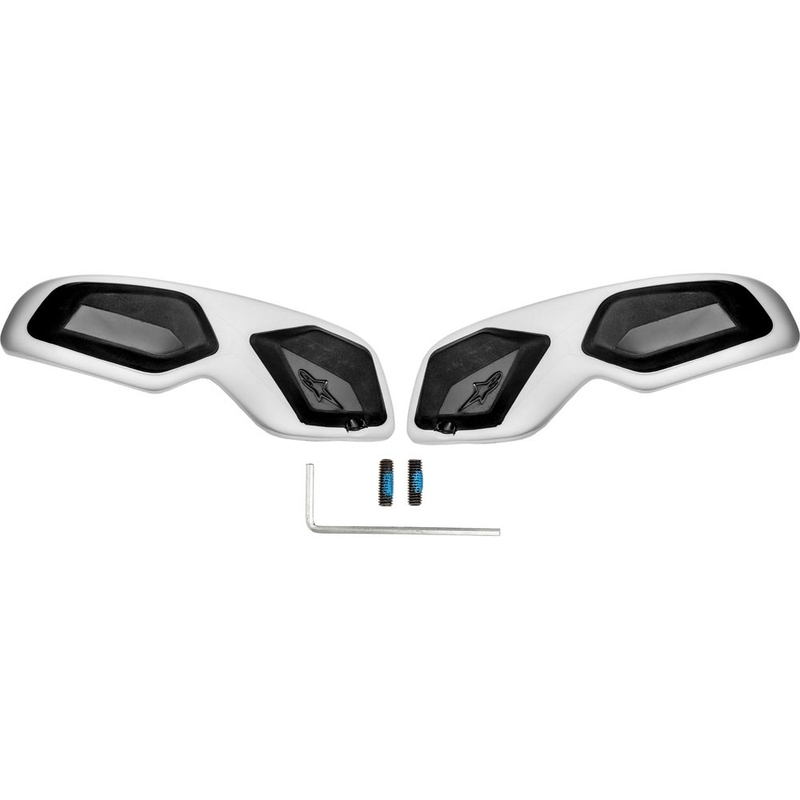 Tåbeskyttere til Alpinestars SMX-6 V2 støvler sort-hvide 2 stk.