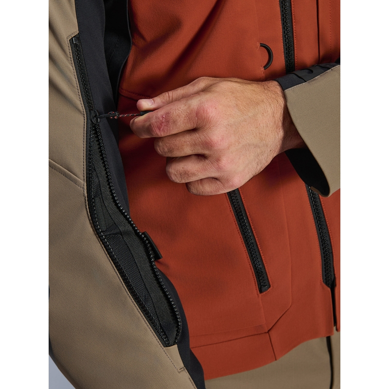 Alpinestars AMT-8 Stretch Drystar XF motorcykeljakke brun-orange-sort