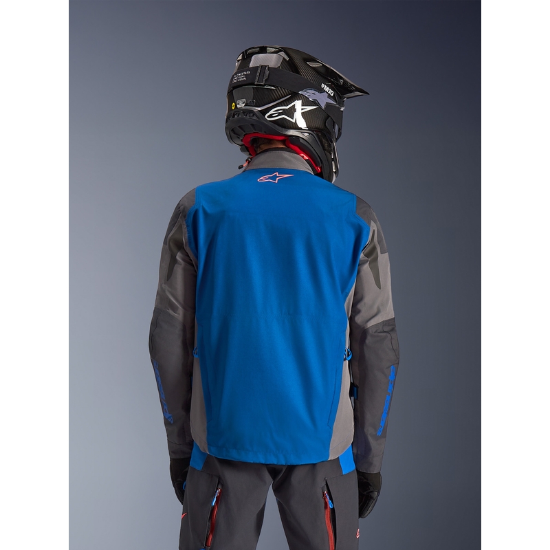 Alpinestars Maxdura Drystar XF motorcykeljakke blå-mørkegrå