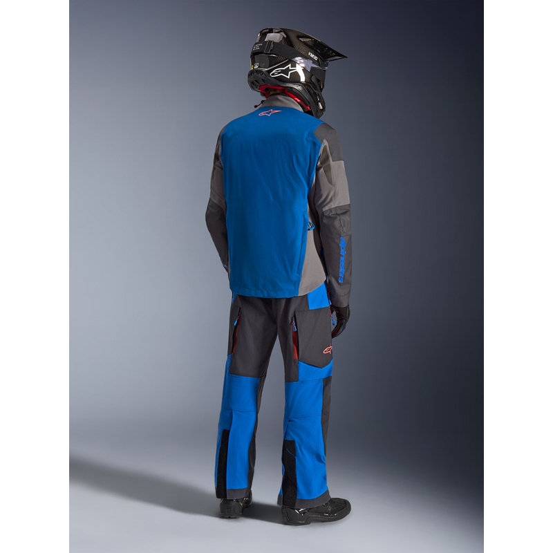 Alpinestars Maxdura Drystar XF motorcykeljakke blå-mørkegrå