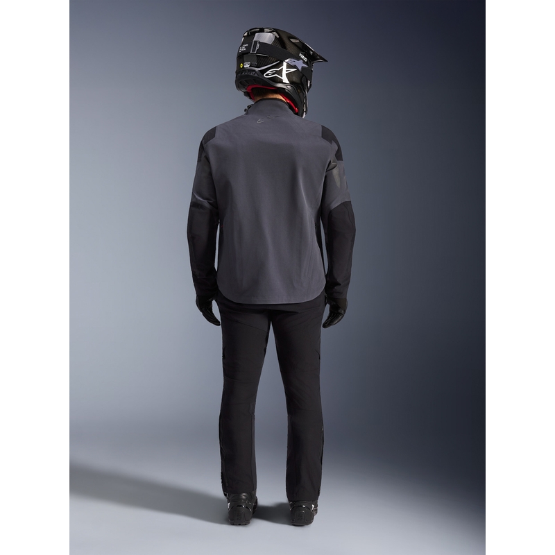 Alpinestars Maxdura Drystar XF motorcykeljakke mørkegrå-sort