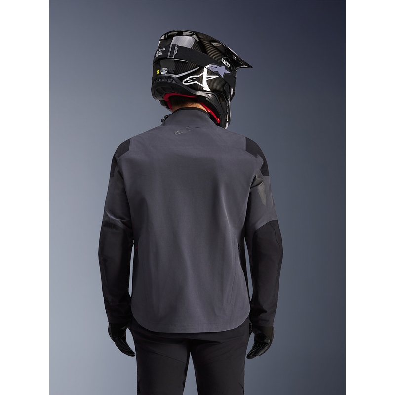 Alpinestars Maxdura Drystar XF motorcykeljakke mørkegrå-sort
