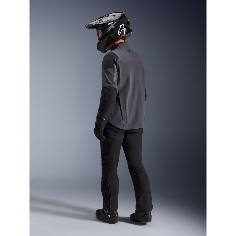 Alpinestars Maxdura Drystar XF motorcykeljakke mørkegrå-sort