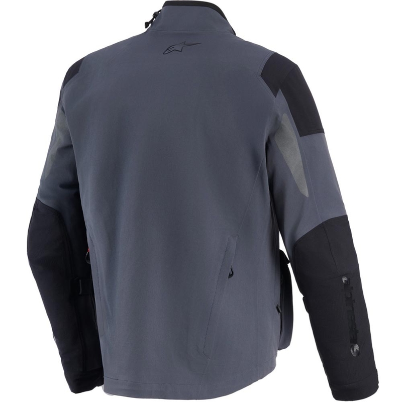 Alpinestars Maxdura Drystar XF motorcykeljakke mørkegrå-sort