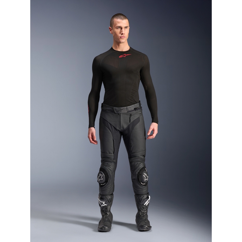 Alpinestars Missile 3 læder motorcykelbukser, sort
