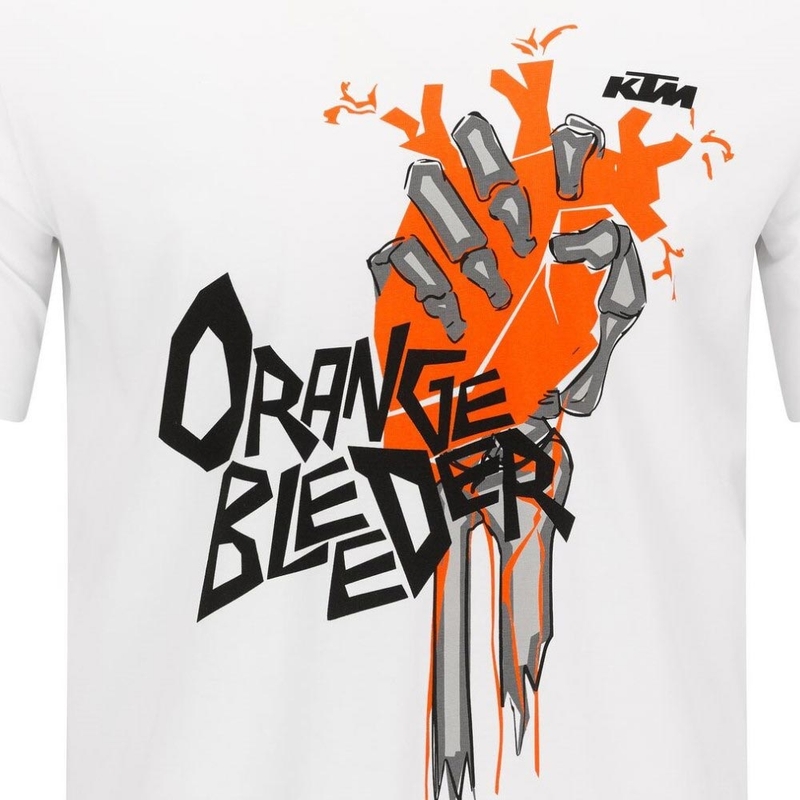 KTM Orange Bleeder T-shirt hvid