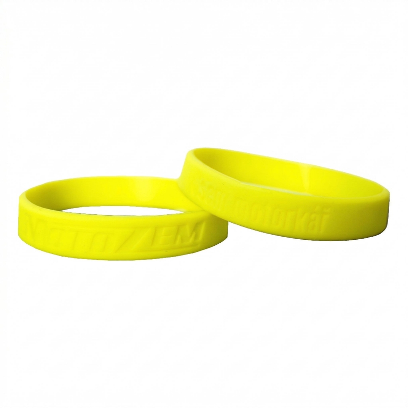 Armbånd MotoZem CZ I am a biker fluo gul