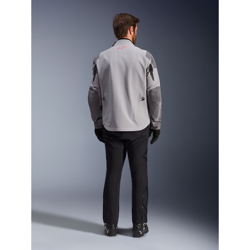 Alpinestars Maxdura Drystar XF motorcykeljakke lysegrå-mørkegrå