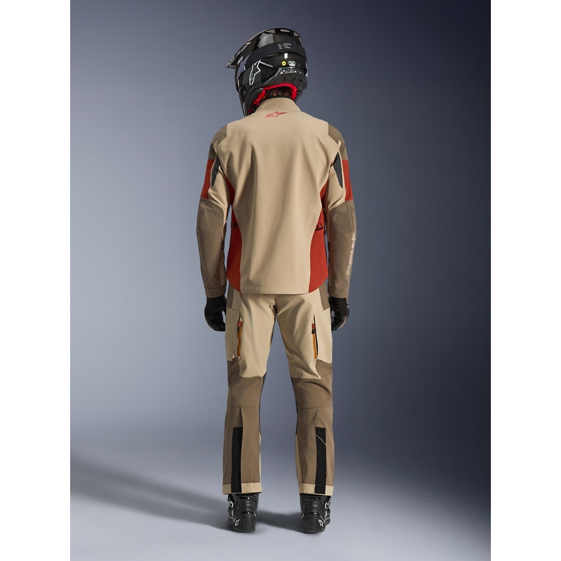 Alpinestars Maxdura Drystar XF motorcykeljakke brun-orange