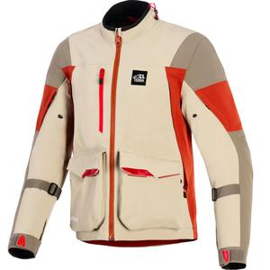 Alpinestars Maxdura Drystar XF motorcykeljakke brun-orange