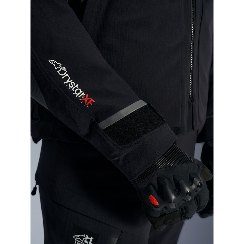 Alpinestars Andes PRO Drystar XF motorcykeljakke sort-mørkegrå