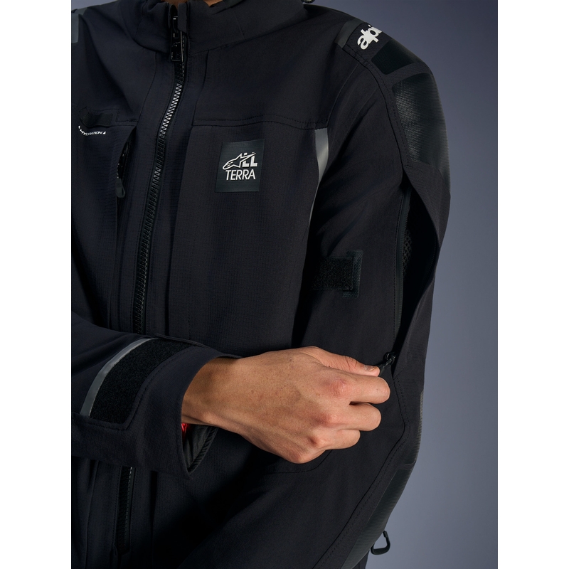 Alpinestars Andes PRO Drystar XF motorcykeljakke sort-mørkegrå