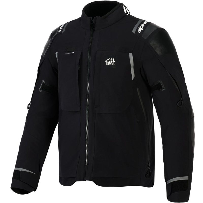 Alpinestars Andes PRO Drystar XF motorcykeljakke sort-mørkegrå