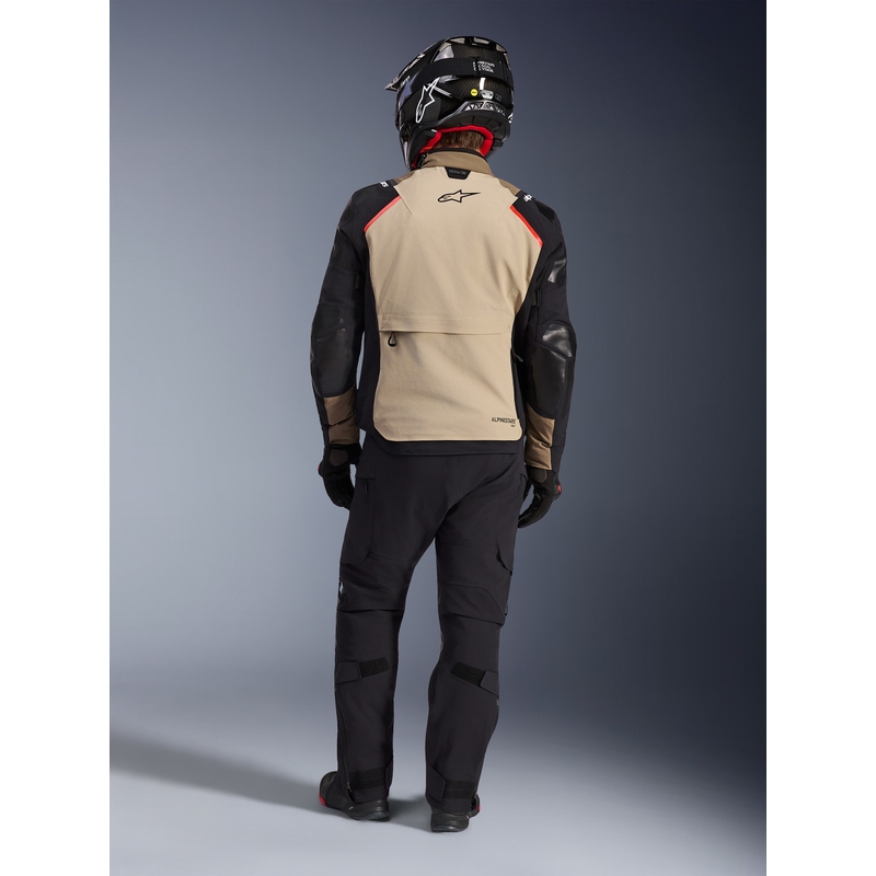 Alpinestars Andes PRO Drystar XF motorcykeljakke brun-sort-orange