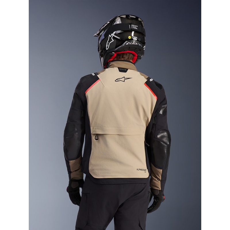 Alpinestars Andes PRO Drystar XF motorcykeljakke brun-sort-orange