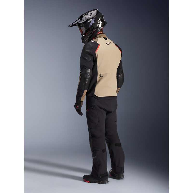 Alpinestars Andes PRO Drystar XF motorcykeljakke brun-sort-orange