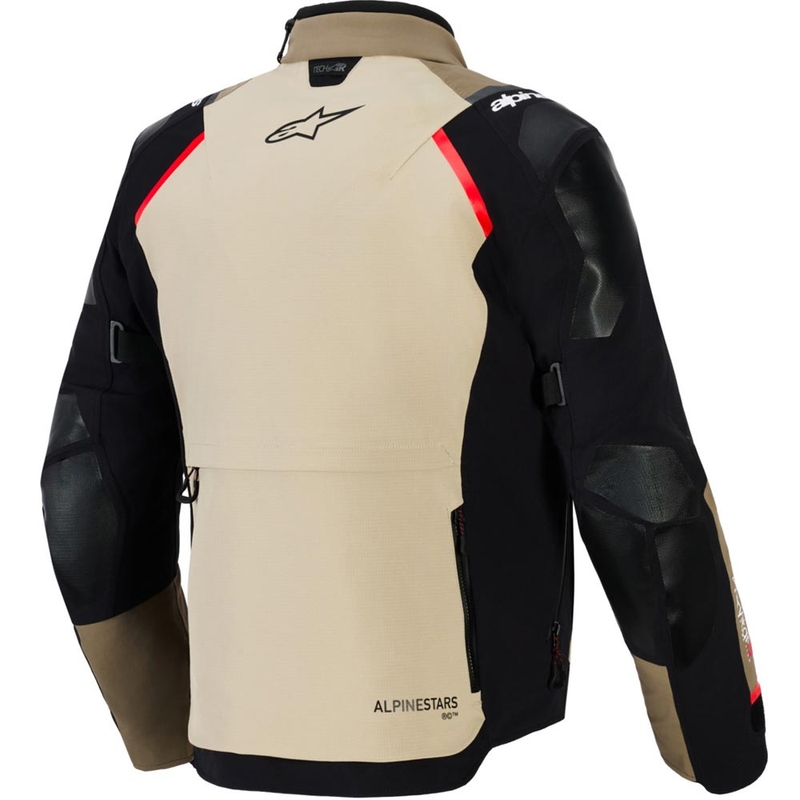 Alpinestars Andes PRO Drystar XF motorcykeljakke brun-sort-orange