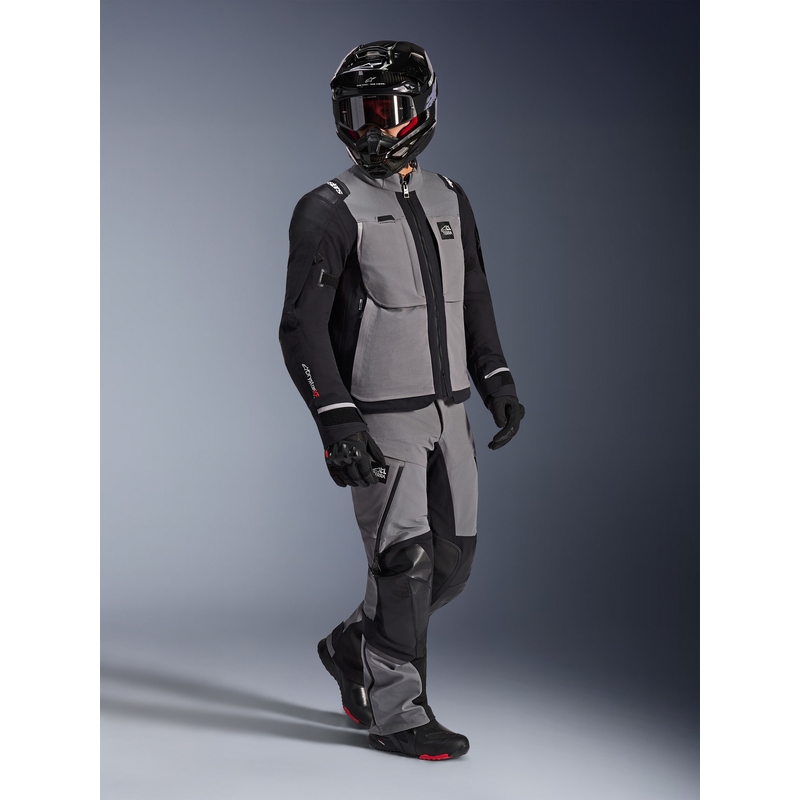 Motorcykeljakke Alpinestars Andes PRO Drystar XF, Mørkegrå-Sort