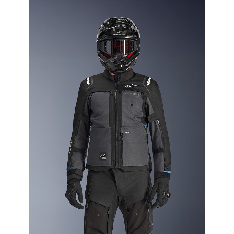 Alpinestars Cusco Drystar motorcykeljakke sort-mørkegrå