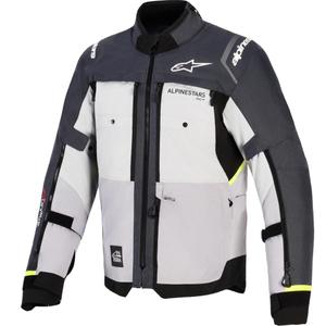 Alpinestars Cusco Drystar motorcykeljakke lysegrå-lyseblå-mørkeblå